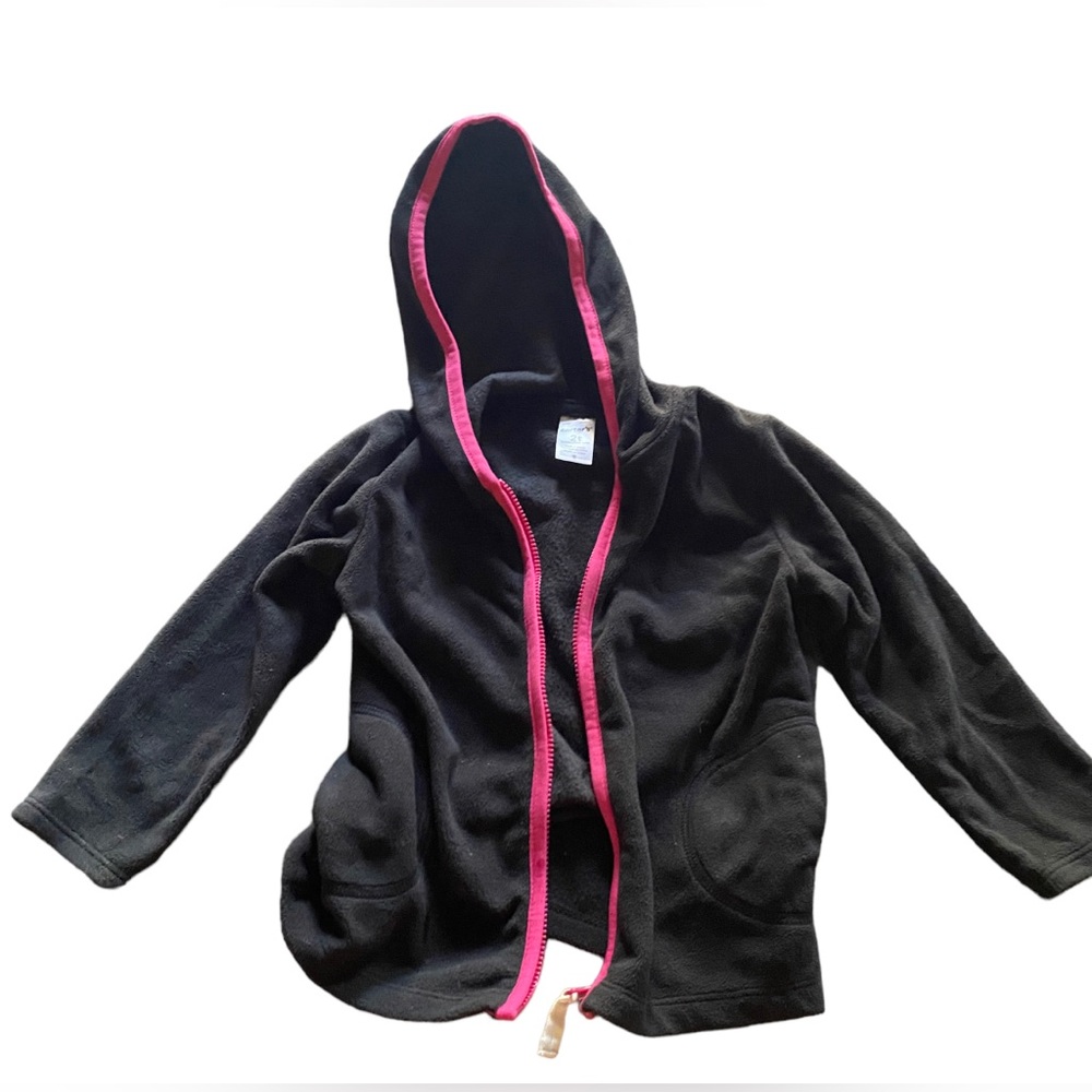 Toddler size 2T fleece zip up hoodie with pockets
